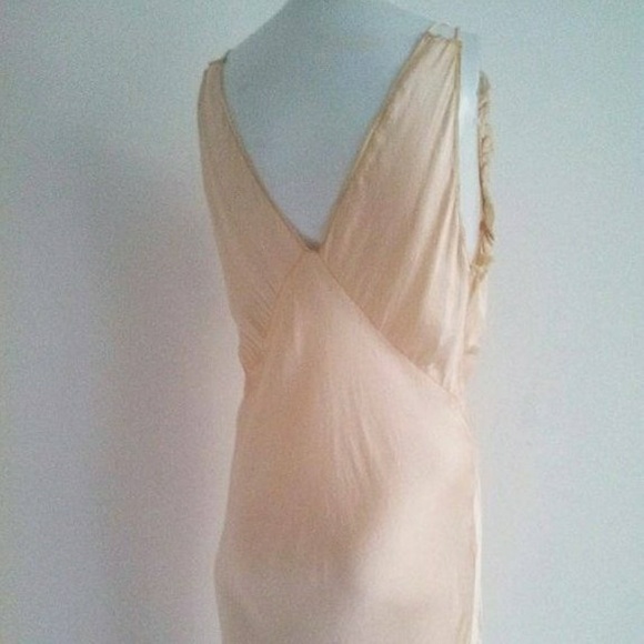 30s 40s Vintage butter soft silk bias nightgown - Picture 4 of 4